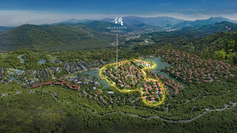 Phối cảnh phân khu Valley Park dự án Thanh Xuân Valley - Vĩnh Phúc - Bim Group