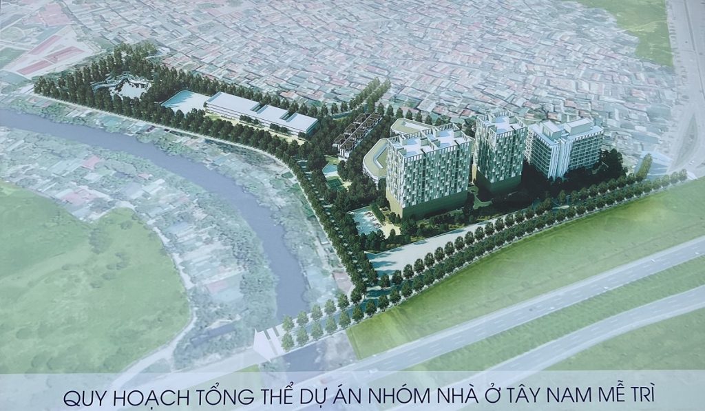 Quy hoạch tổng thể dự án Khu Nhà Ở Tây Nam Mễ Trì - Phú Đô