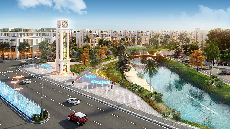 Công viên Center Park dự án Aqua City Hoằng Hoá - Thanh Hoá