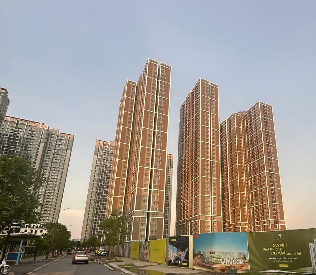 Ảnh thực tế tiến độ dự án The Canopy Vinhomes Smart City tháng 4/2025