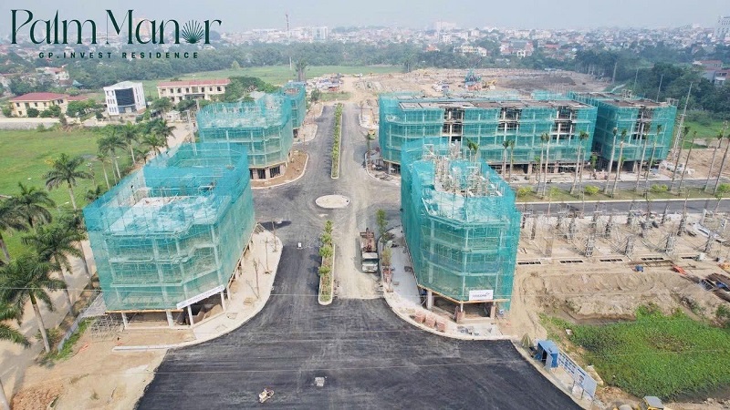 Tiến độ dự án Palm Manor Việt Trì - GP Invest tháng 12/2023