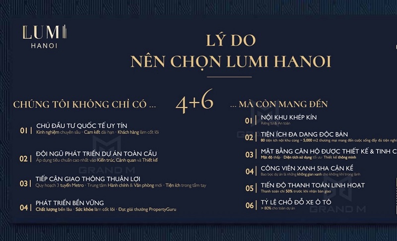 10 Lí do nên chọn mua Lumi Hanoi Capitaland