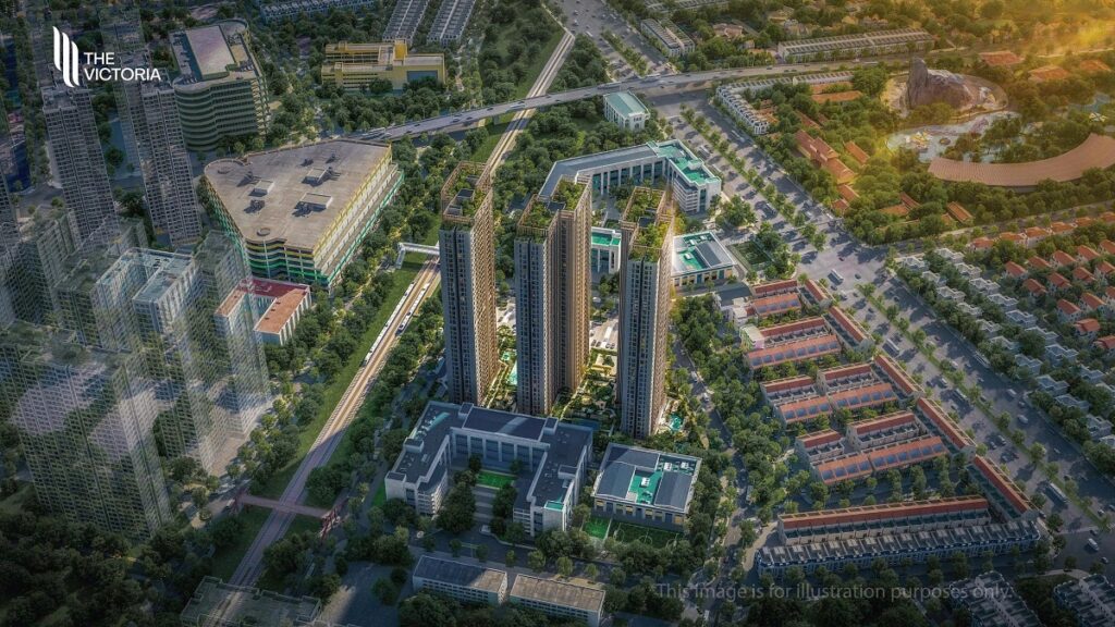 Phối cảnh The Victoria Vinhomes Smart City