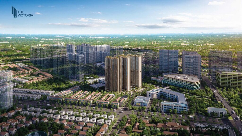 Phối cảnh The Victoria Vinhomes Smart City