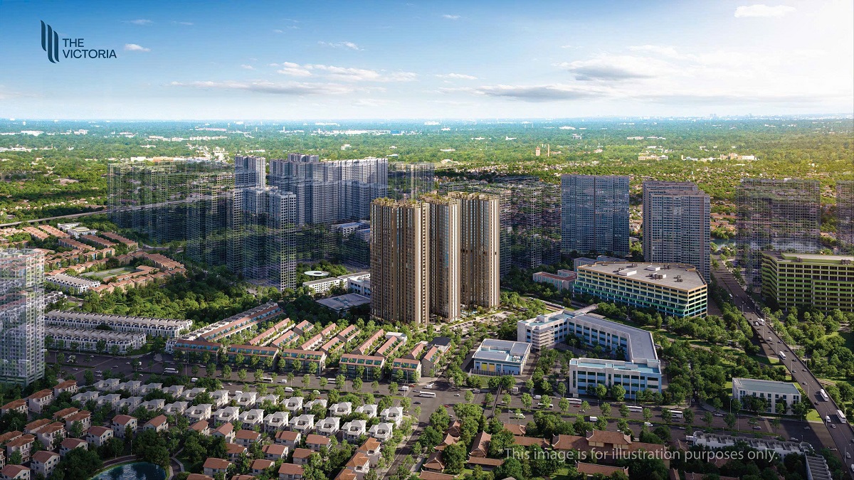 Phối cảnh The Victoria Vinhomes Smart City