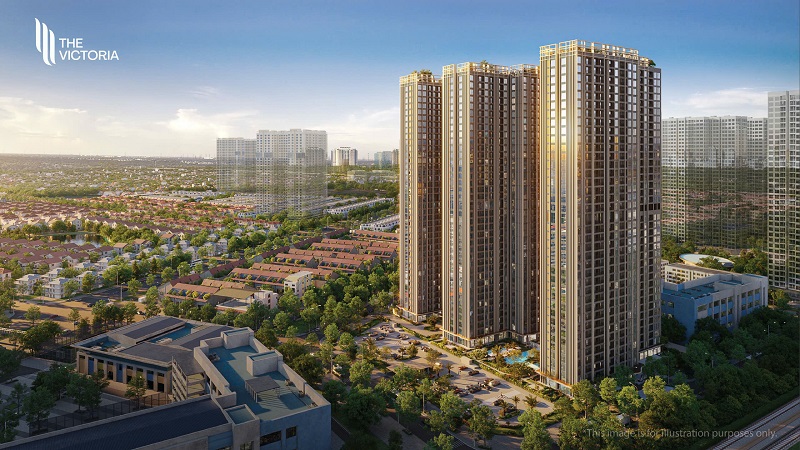 Phối cảnh The Victoria Vinhomes Smart City