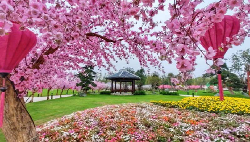 Thung lũng hoa Vườn Nhật Vinhomes Smart City
