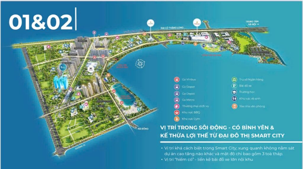 Vị trí The Victoria Vinhomes Smart City