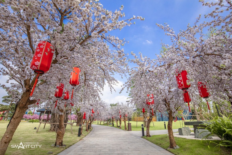 Vườn hoa Vườn Nhật Vinhomes Smart City