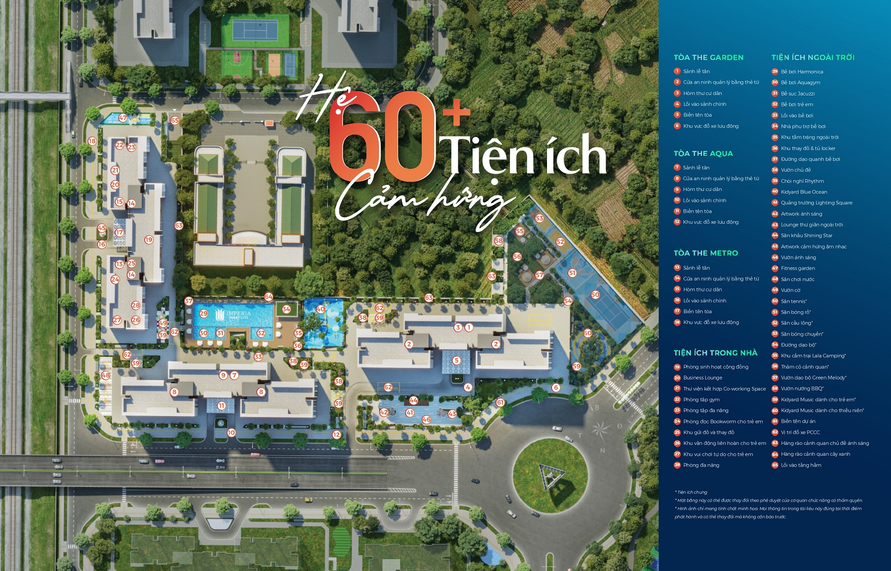 Mặt bằng tiện ích The Sola Park - Imperia Smart City