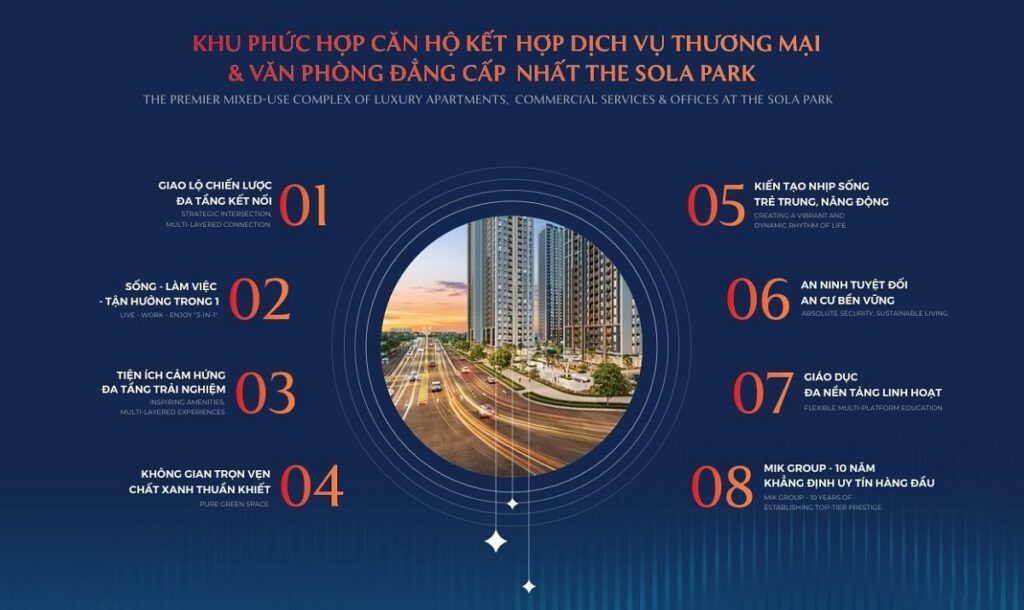 Hệ tiện ích 2 toà G5-G6 The Sola Park Vinhomes Smart City