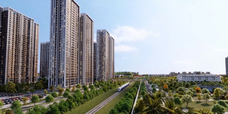 Phối cảnh 2 toà G5-G6 The Sola Park Vinhomes Smart City