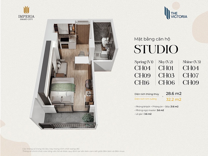 Thiết kế chi tiết căn hộ The Victoria Vinhomes Smart City