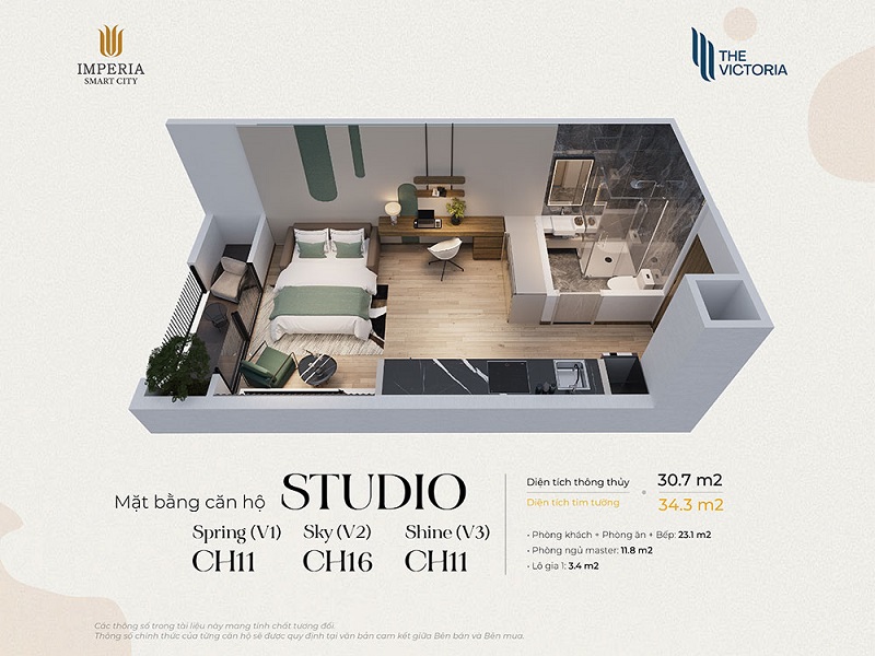 Thiết kế chi tiết căn hộ The Victoria Vinhomes Smart City