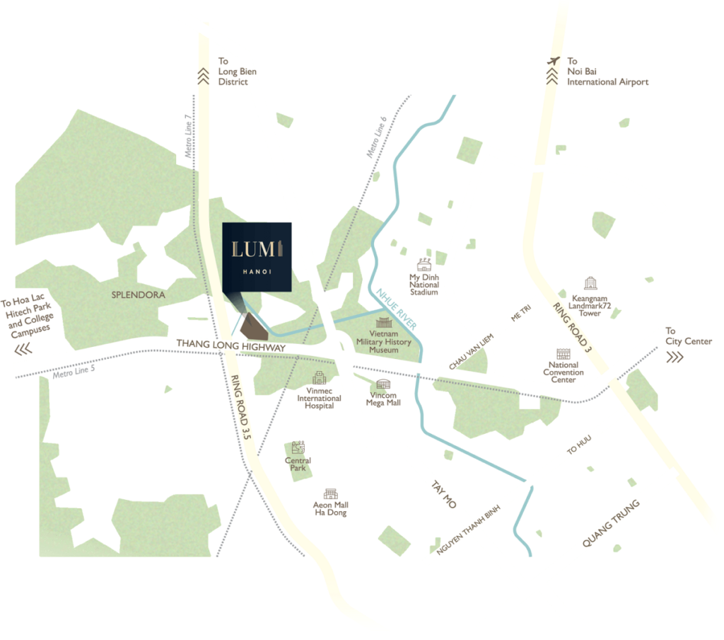 Vị trí Lumi Signature Capitaland