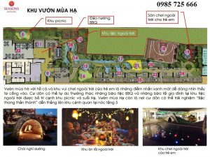 Khu vườn mùa hạ dự án Seasons Avenue Mỗ Lao - Hà Đông