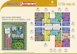 Mặt bằng tầng 9-11a-14-34 tòa B 35T Imperia Garden 203 Nguyễn Huy Tưởng - Thanh Xuân