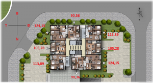 Mặt bằng dự án N02 - T1 kdt Ngoại Giao Đoàn