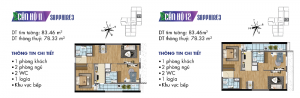 Thiết kế chi tiết căn hộ 11-12 Sapphire 3 Goldmark City - 136 Hồ Tùng Mậu - Từ Liêm