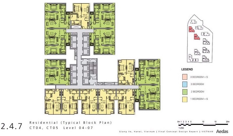 Mặt bằng CT4-5 dự án Vinhomes Gallery 148 Giảng Võ