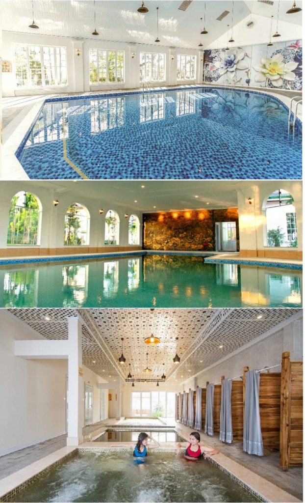 Bể bơi khoáng nóng dự án Vườn Vua Resort Phú Thọ