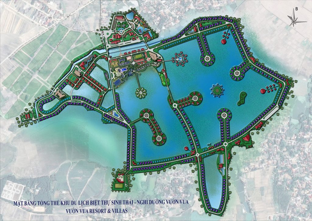 Mặt bằng tổng thể Vườn Vua Resort and Villas Phú Thọ