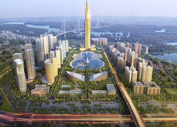 Tháp phương trạch dự án BRG Smart City Đông Anh - Thành Phố Thông Minh