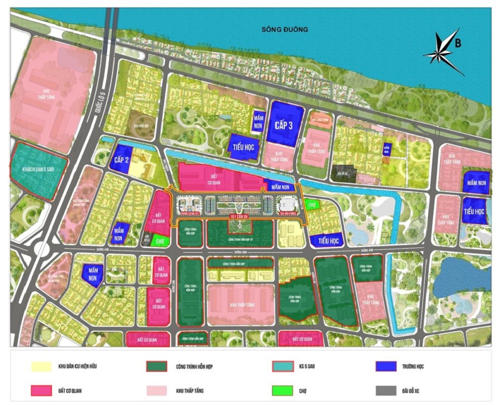 Vị trí dự án Shophouse Bình Minh Garden 93 Đức Giang trong quy hoạch quận Long Biên mới