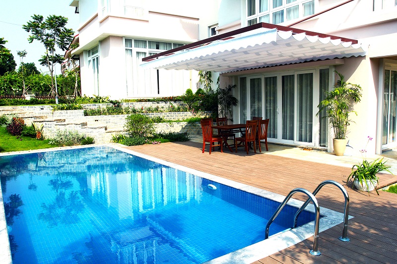Bể bơi biệt thự Xanh Villas Resort Hòa Lạc