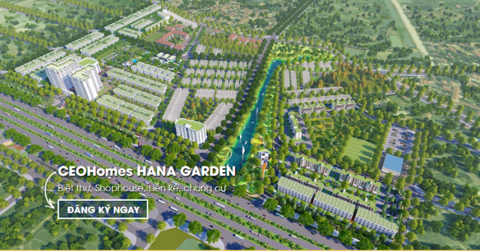 Phối cảnh 1 dự án CEO Mê Linh - Hana Garden City