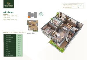 Thiết kế căn hộ 4 dự án Green Diamond 93 Láng Hạ - Vinaconex