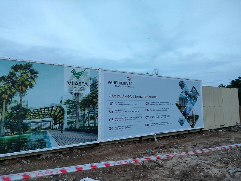 Tiến độ 1 dự án Vlasta Sầm Sơn - Văn Phú Invest