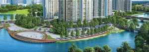 Phối cảnh 2 Khu nhà phố quảng trường Marina Ecopark