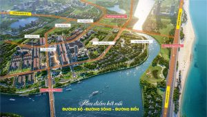 Phối cảnh 1 đất nền Indochina Riverside Complex Nam Đà Nẵng