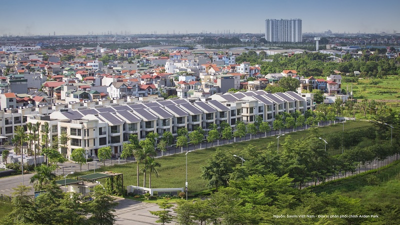 Ảnh thực tế biệt thự Arden Park dự án Hà Nội Garden City Thạch Bàn - Long Biên