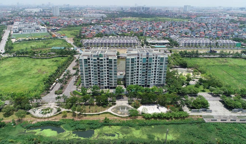 Ảnh thực tế chung cư Canal Park dự án Hà Nội Garden City Thạch Bàn - Long Biên