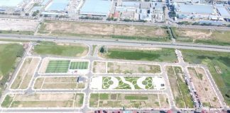 Flycam đất nền dự án Long Châu Star Mẫn Xá - Yên Phong đối diện Samsung Bắc Ninh