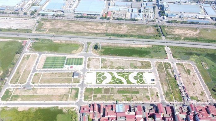 Flycam đất nền dự án Long Châu Star Mẫn Xá - Yên Phong đối diện Samsung Bắc Ninh