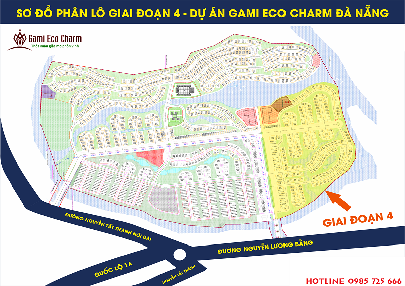 Mặt bằng phân lô dự án Gami Eco Charm Đà Nẵng