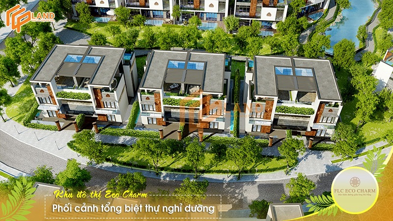 Phối cảnh biệt thự song lập dự án Gami Eco Charm Đà Nẵng