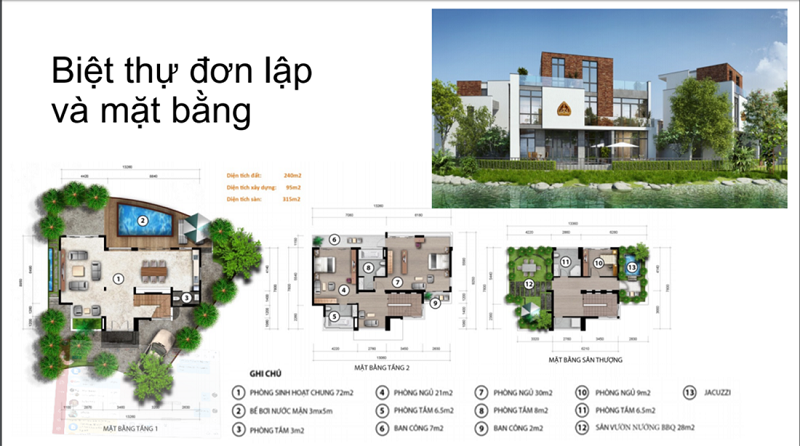Thiết kế biệt thự đơn lập dự án Gami Eco Charm Đà Nẵng