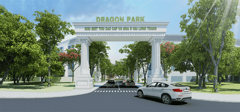 Cổng dự án chung cư Trust City Văn Giang - Hải Long Trang