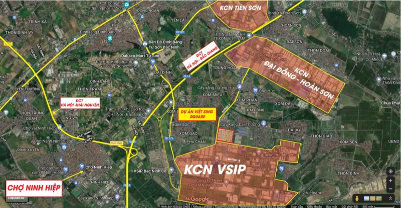 Kết nối dự án Vietsing Square VSIP Từ Sơn - Bắc Ninh