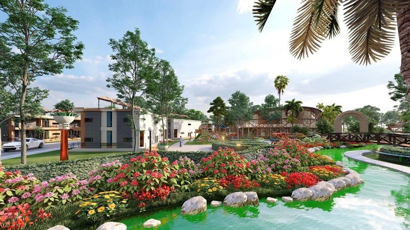 Không gian xanh dự án Suối Hoa Villas Lương Sơn - Hòa Bình
