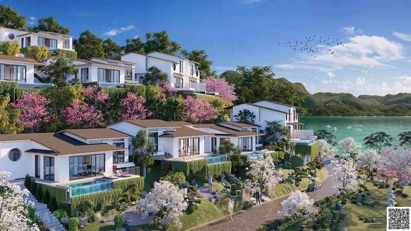 Phối cảnh biệt thự 2 dự án Takara Hoà Bình Resort Hiền Lương - Đà Bắc