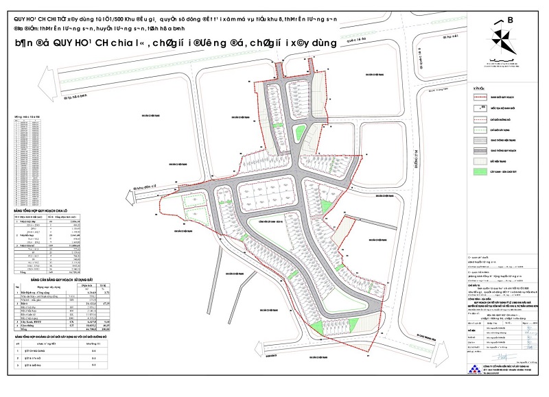 Quy hoạch dự án Down Town Lương Sơn - Hòa Bình