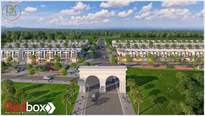 Cổng dự án Mega Royal City Đồng Xoài - Bình Phước