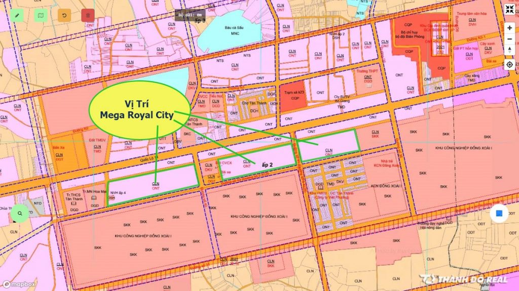 Quy hoạch dự án Mega Royal City Đồng Xoài - Bình Phước