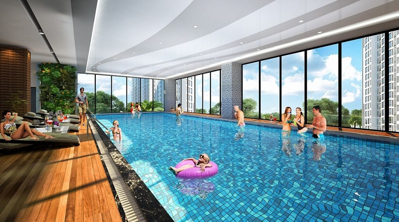 Bể bơi dự án Grand Sunlake Văn Quán - Hà Đông
