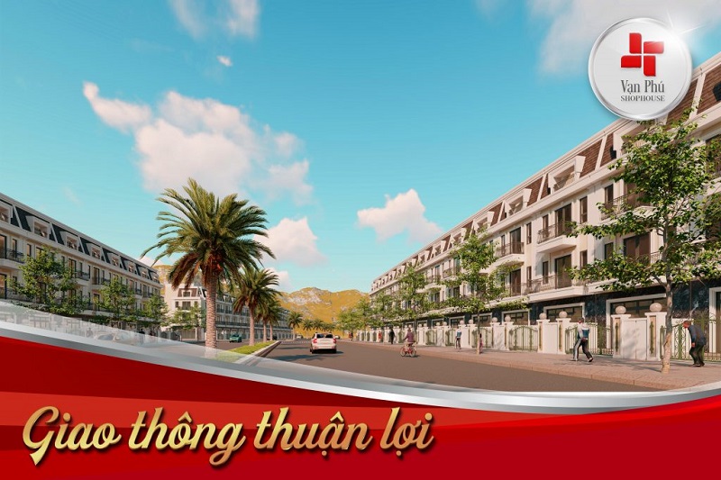 Hạ tầng giao thông dự án Văn Phú Shophouse Đại Từ - Thái Nguyên